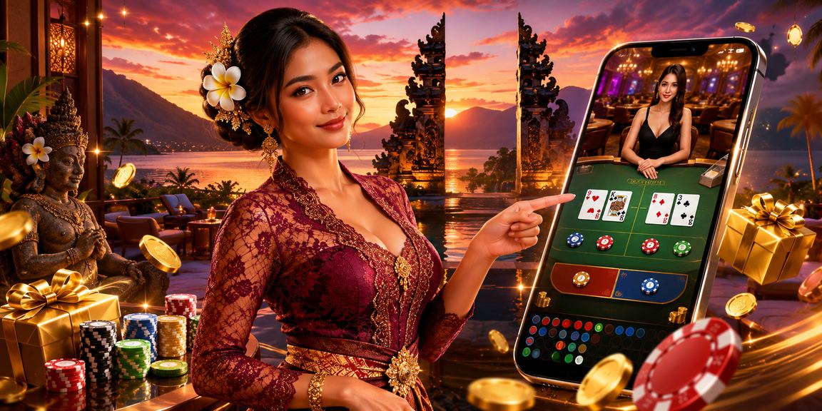Halaman kasino live menampilkan dealer dan permainan baccarat