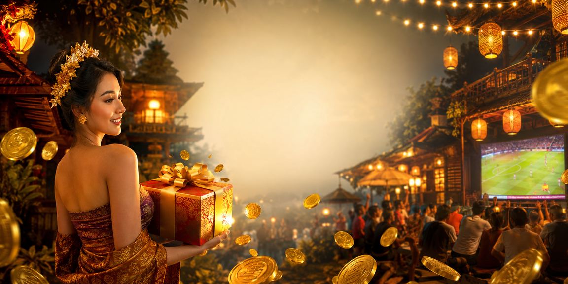 Lentera bercahaya di malam hari melambangkan bonus deposit yang menggairahkan